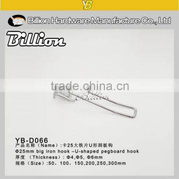 Powder Coated Single Wire Pegboard Display Hook Double Wire Display Hook for Hanging Chrome Finish Hook With Tag photo-4