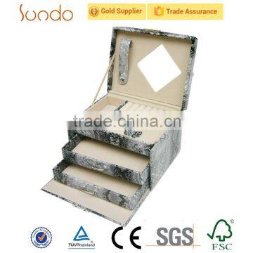 high quality special design leather cosmetic packaging case