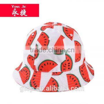 Fashion Bucket Hat Boonie Outdoor Cap Fruit print