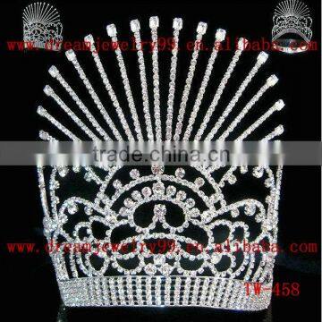 new design fancy crystal crown for pageant