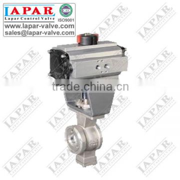 LPA17 V Type Ball Valve Segment ball valve with Pneumatic Actuator