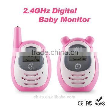 2.4GHz Wireless Digital LCD Color Audio Baby monitor,Temperature monitor,baby phone