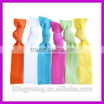 Simple Customized Logo Elastic Hair Ties Wholesale photo-4