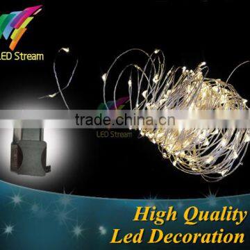 220V Silver led christmas light strings