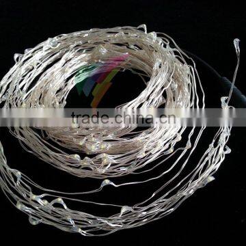 High quality 224 LEDs rattan decoration string lights 3AA battery Outdoor Waterproof Silver Wire Timer String Fairy Light