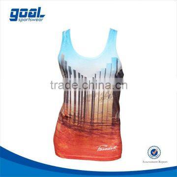 Best quality sublimation printing wholesale good quality men's sport vests