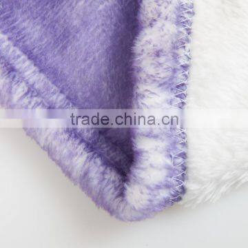 Colorful Comfortable Printing Custom Made Fur Blanket photo-4