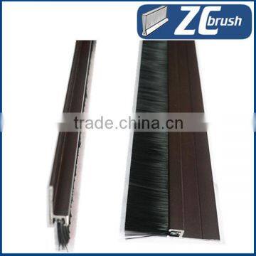 Aluminium holder door seal brush strip