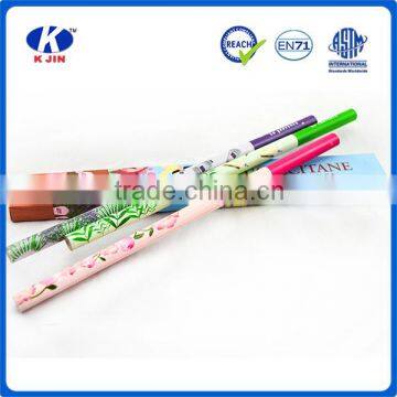 Customization high quality hot transfer printing dipped HB wood pencil for school kids