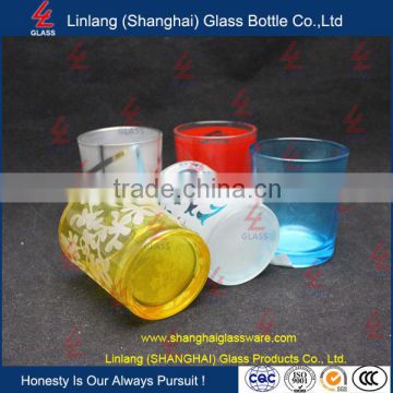 Wholesale Manufacturer Glass Bottle Cup Shape Glass Candle Holder