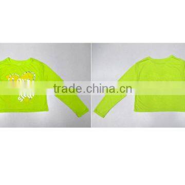 Girl's ls o-neck fancy shirt stocks