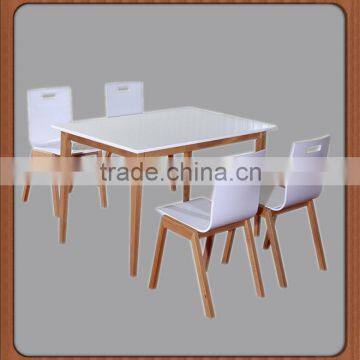 White chrome dining set kitchen table chairs