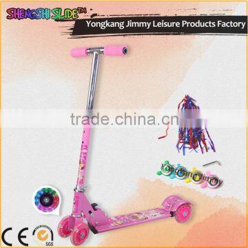 iron body 4 smoothly wheels kick scooter for gift