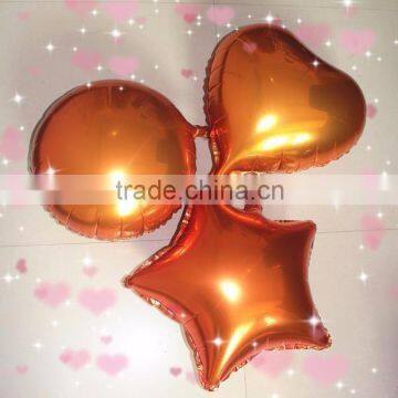 10 inch round shape colorful Pure color foil helium balloons my balloons for party decoration.