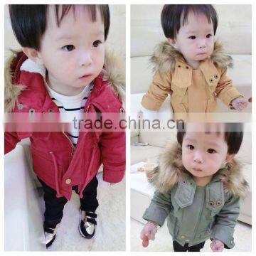 Winter Warm Kid Boy Clothing Korea Style Children's Coat For Wholesale