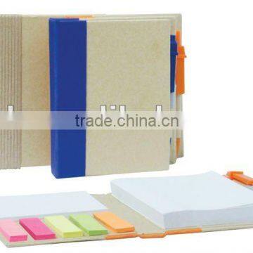 New Design Eco Adhesive Pad Nutural Color With Pen Loop