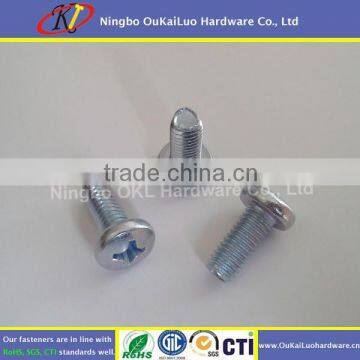 Rohs white zinc phillipsPan Head self threading Screw China manufacture screw