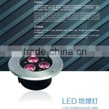 dimmable stainless steel trim 3w 7w 12w led RGB inground underground light