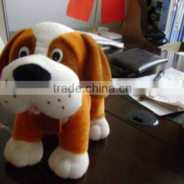 New Cute brown Standing soft Plush Dog toy