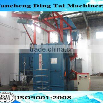 Double hanger type shot blasting machine/blastrac shot blasting machine