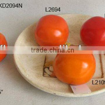 2013Artificial Fake Fruits 3.5*2.5 Inch Artificial Polyfoam Tomato House Decoration