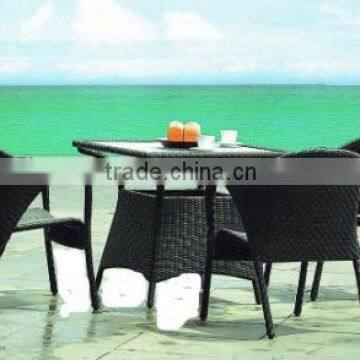 Outdoor Rattan Garden Furniture Bistro Coffee Set FO-T026