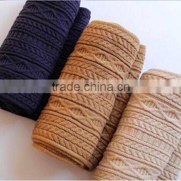 2015 Hot Sale Classical Unisex Solid Color Knittted Scarf photo-3