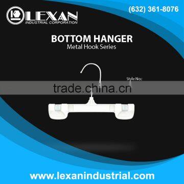 1008 - 8" Plastic Hanger with Metal Hook for Bottoms, Pants, Skirts, Shorts (Philippines)