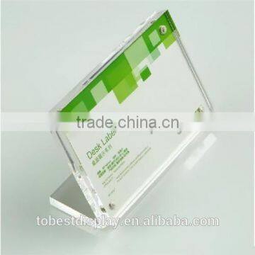 Shenzhen Factory T Shaped Wholesale Custom Acrylic Price Tag Holder/a4 Acrylic Sign Holder With Magnet photo-6
