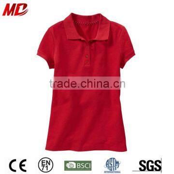 High Quality Sweat and Absorbent Polo Shirts for School Girl