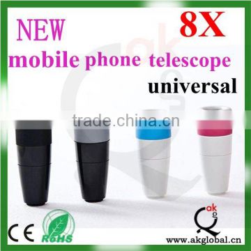 universal 8x telescope lens with clip zoom Telescope Camera Lens