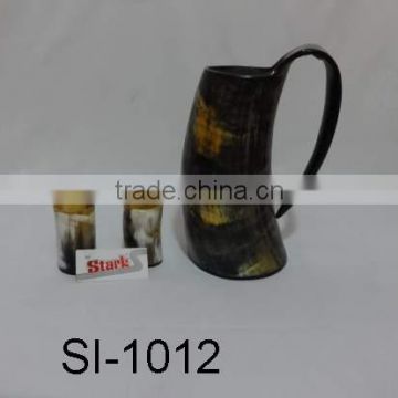 JUG & GLASS FOR DRINK IN HORN