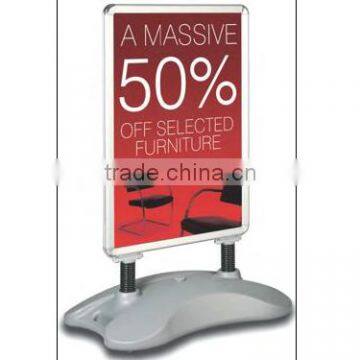 Outdoor a0.a1aluminum poster board stand forecourt A board sign with water base                        
                                                                                Supplier's Choice