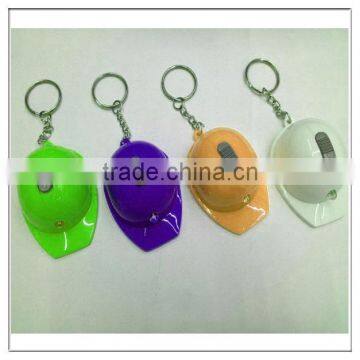 custom logo print hat style led light key chain custom keychain for promotion