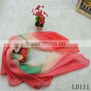 Hot Sale Sun Protection Colorful Customization Silk Scarf