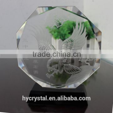 Eagle Crystal Glass Home Decoration Items Furnishing