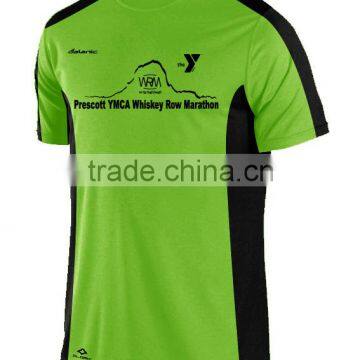 Mens Basic Printed Green Short Sleeve Tshirt