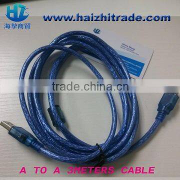 high quality male to male usb cable 1.5meter, 3 meters for choose