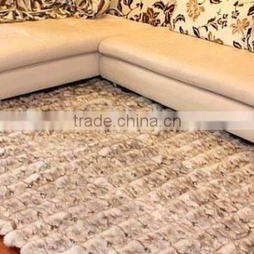Classic Style Stylish Soft Animal Fur Sofa Carpet Fox Fur Blanket Floor Cover