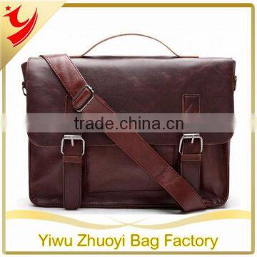 Vintage PU Leather Briefcase, Shoulder Business Laptop Bag, Messenger Bags