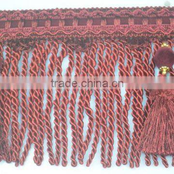 High Quality Rayon Bullion Fringe for Curtain Decorations photo-2