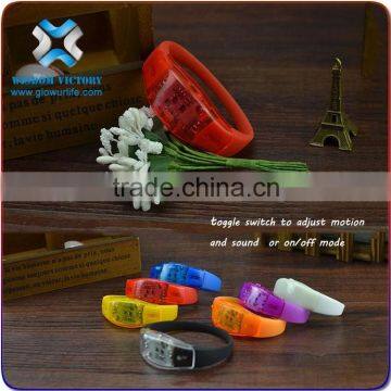 2016 Supply Eco-freindly Flashing Illumination Bracelet,sound Activated Led Bracelet photo-3
