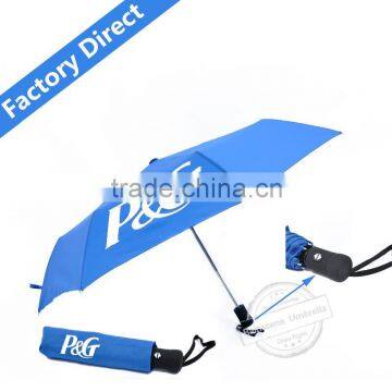 Inventory 23 inch*8k 3 folding automatic rain umbrella