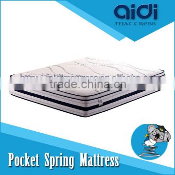 100% Cotton Fabric Pocket Spring Natural Latex Foam Queen Size Mattress