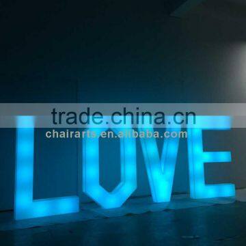 Led Light Up Acrylic Letter Display For Wedding Party Hotel Commercial Use