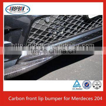 Carbon Fiber Front Bumper Lip Spoiler Bodykit Fit for 2010-12 MERCEDES W204 C63 SEDAN