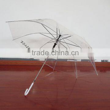 PVC Material Mini Light Weight Micro Printing Transparent Umbrella