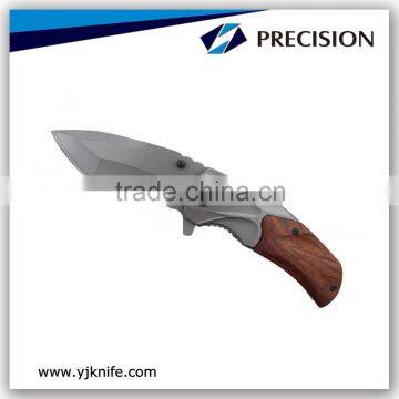 Gift collection wooden folding knife with belt clip