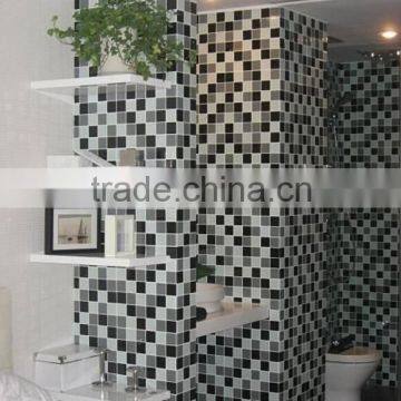 Rectangle Crystal Glass Sone Mosaic Wall Tile