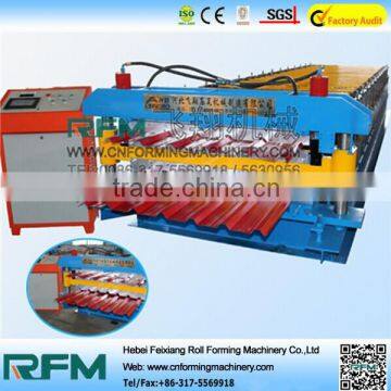 FX color steel roof tile double deck roll forming making machine